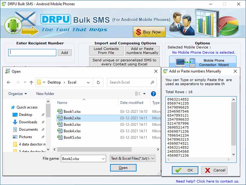Android Text Messaging Program