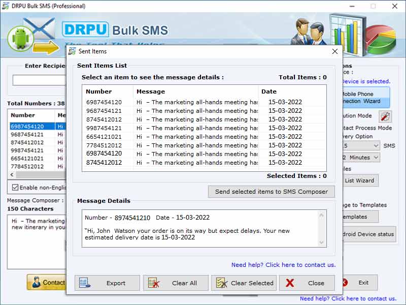 Cell Phones Text SMS