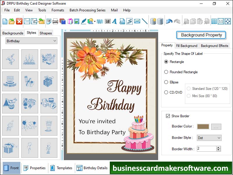 Birthday, card, maker, creator, generator, software, application, program, utility, make, generate, design, print, printable, customized, effective, high, quality, beautiful, wedding, invitational, occasional, desktop, laptop, computer, system