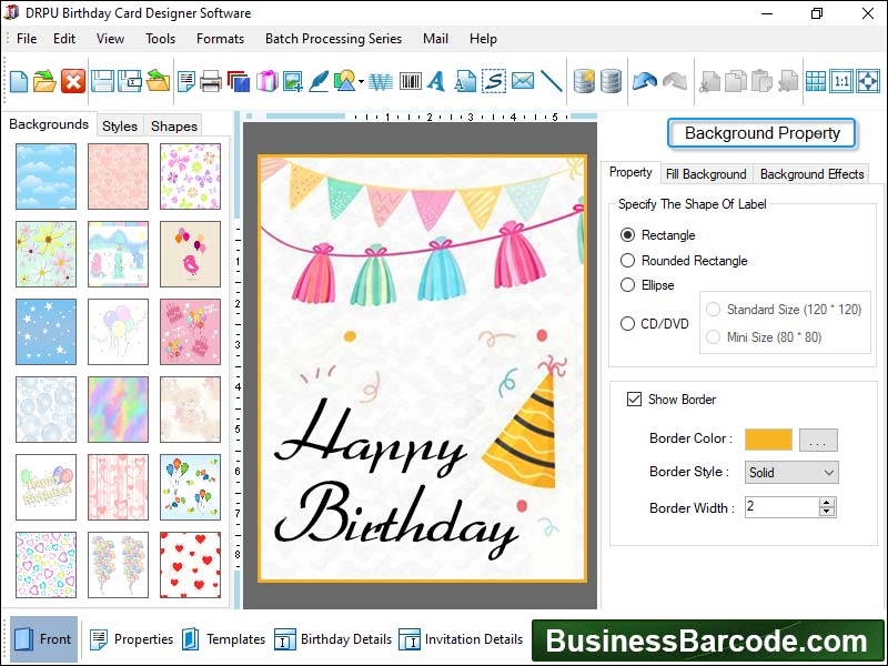 Professional, card, software, generate, multiple, readymade, customized, homemade, colorful, birthday, cards, friends, kids, software, image, designing, tools, circle, triangle, rectangle, pencil, line, pictures, objects, template, size, shape,