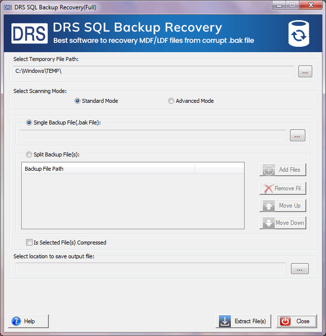 drs sql backup recovery tool, sql bak file recovery, sql server backup recovery, sql bak recovery tool, restore .bak file data, recover corrupt bak file