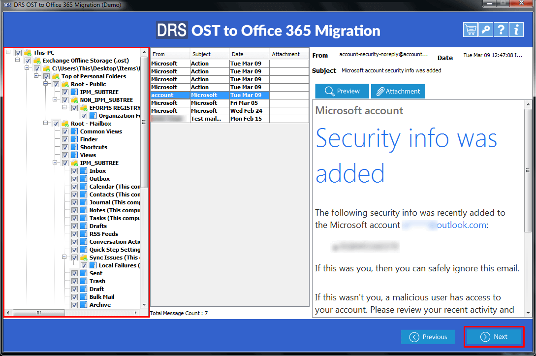 ost to office 365 migration, import ost to office 365 tool, export ost to office 365, ost to o365 migrator software, drs ost to office 365 migration tool