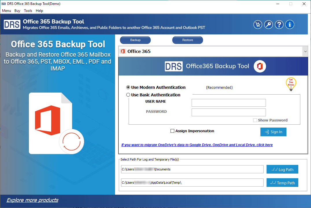 office 365 email backup tool, drs office 365 backup tool, office 365 backup and restore tool, office 365 backup software, backup office 365 mailboxes, o365 email backup software, office 365 restore mailbox