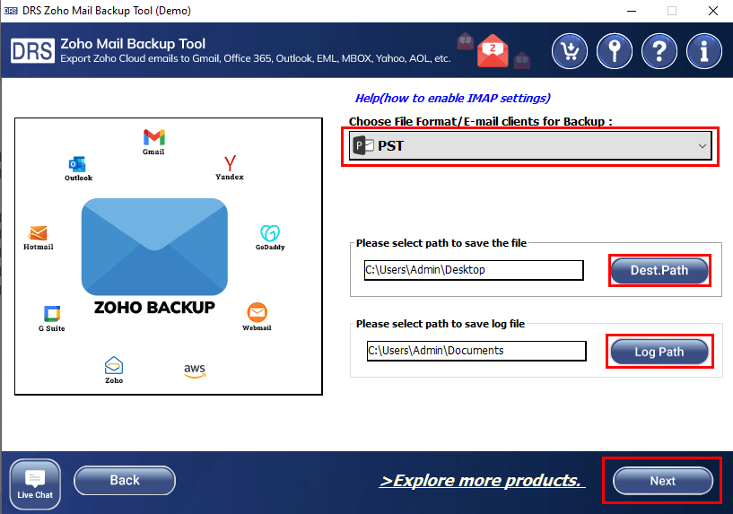 zoho mail backup tool, zoho backup tool, drs zoho mail backup tool, backup zoho mails, zoho backup tool, drs zoho backup tool