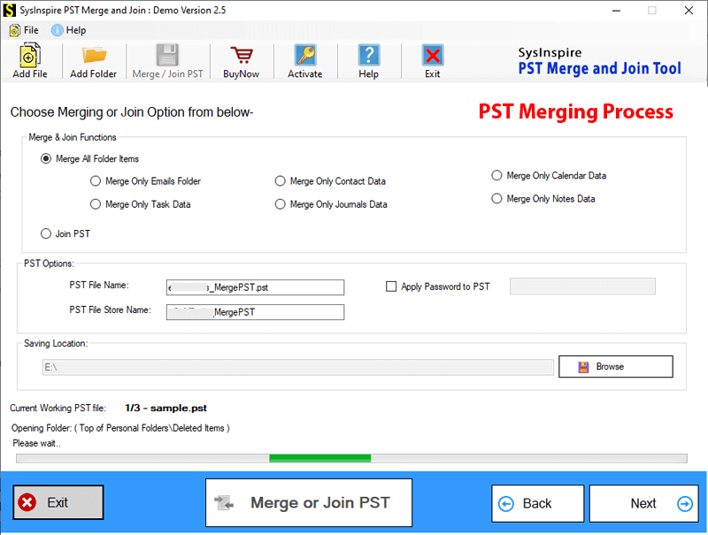 merge pst files, pst merger, combine pst files, merge outlook folders, join pst files