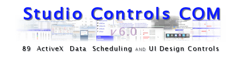Studio Controls, Grid, TreeView, ListView, Calendar, Scheduler, Reporting, Data Entry, Data Presentation, UI Design, UX Design