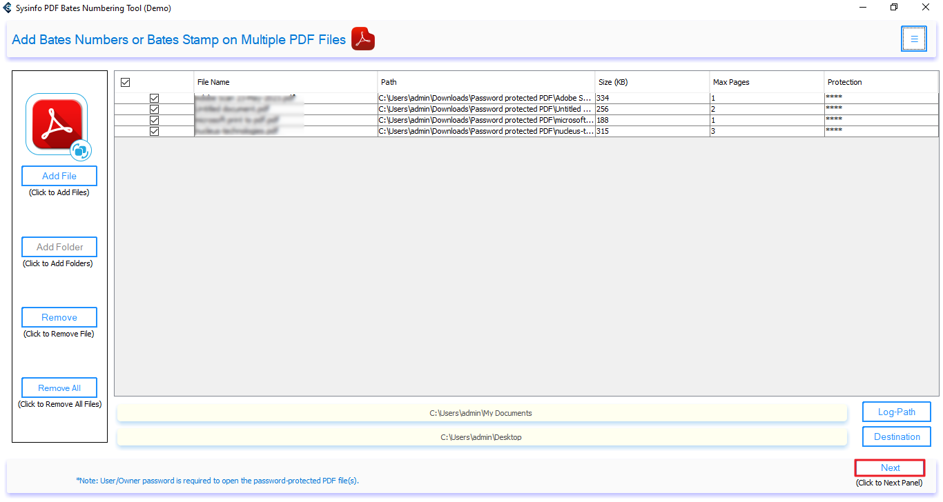 PDF Bates Numbering Tool