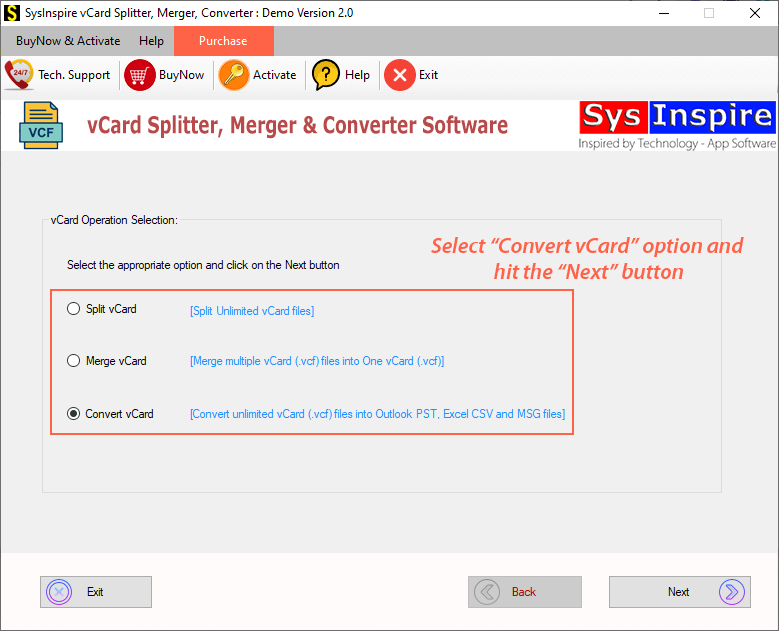 vcard converter, convert vcard, convert vcard to csv, export vcard, vcard converter software, vcard to msg