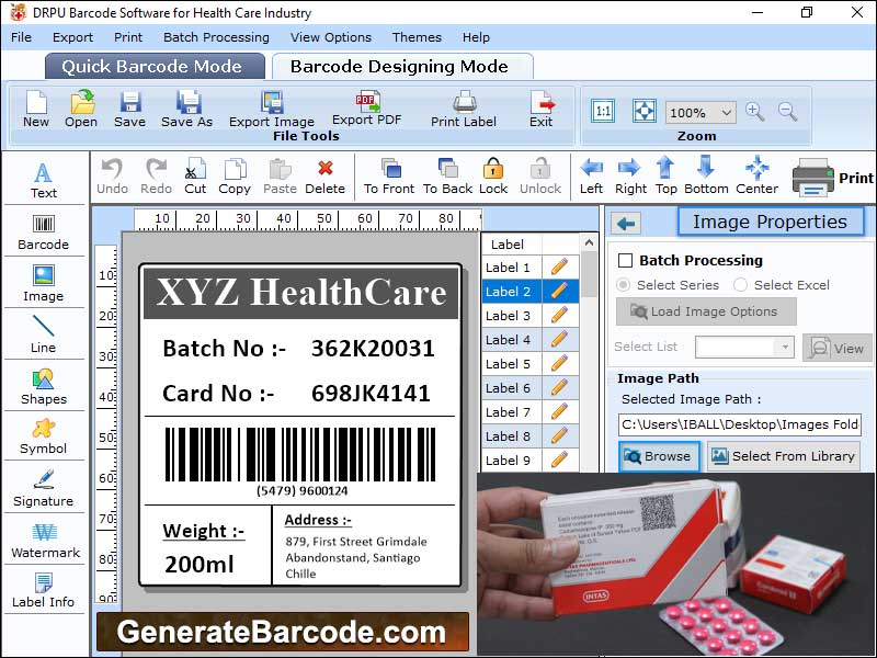 Download, image, creator, application, crafts, makes, coupons, tags, healthcare, products, barcode, designing, tools, objects, line, oval, circle, arc, ellipse, label, maker, software, tool, designs, industry, stickers, medicines, labeling, toolkit