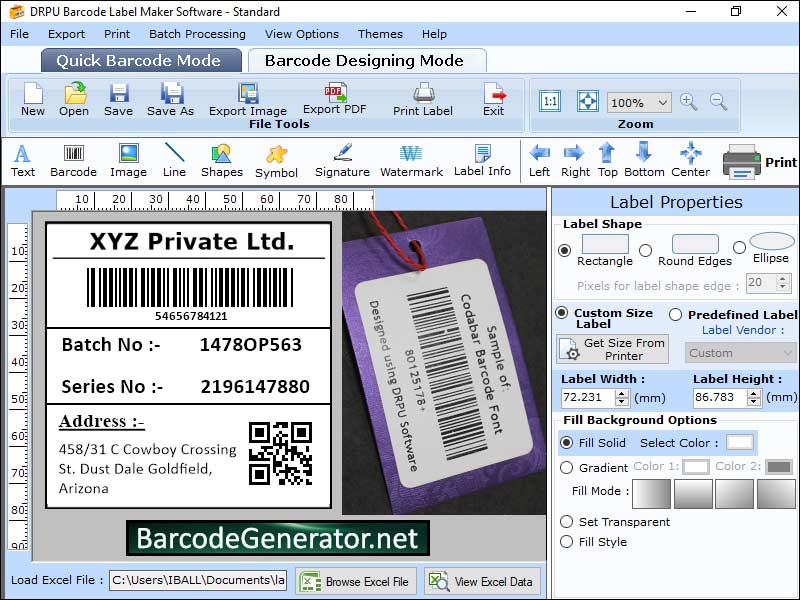 Barcode tag generator application, create barcode labels, generate multiple barcode tags, make colorful barcode stickers, make barcode coupons, generate barcode lists, design standards barcode images, create stylish barcode rolls