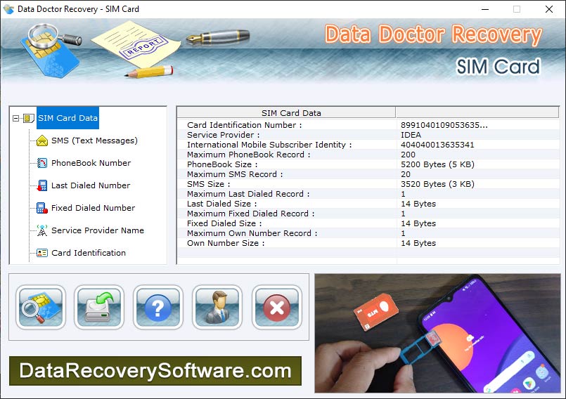 Sim, card, recovery, file, software, restores, corrupted, contact, numbers, cell, phones, retrieves, accidentally, deleted, text, messages, inbox, outbox, draft, sent, sms,  mobile, phone, utility, undelete, crucial, data, book, recover, formatted